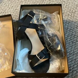 J. Crew Buckled Mid Heel Sandals. Size 7.5